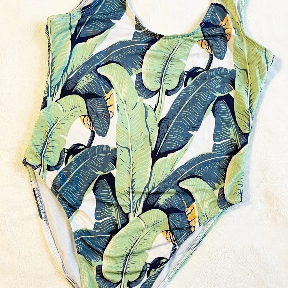 NEW CHRLDR Banana Leaf One Piece